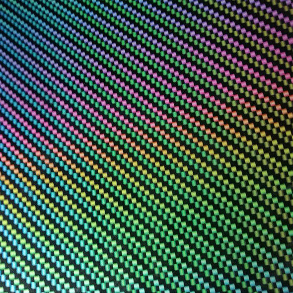 Rainbow Prism Carbon Fiber Hydrographic Film