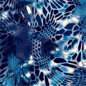 Black and Blue Hex Camo Hydrographic Film