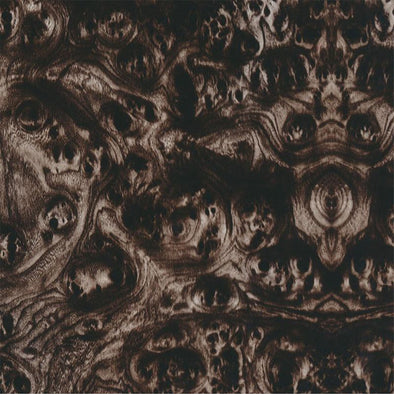 Black and Brown Burl Woodgrain Hydrographic Film