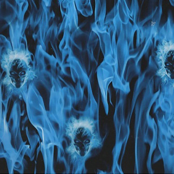 BLUE SKULL FLAME - 3 METERS