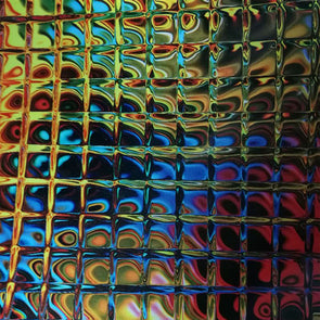 Prism Grid Oil Slick Hydrographic Film