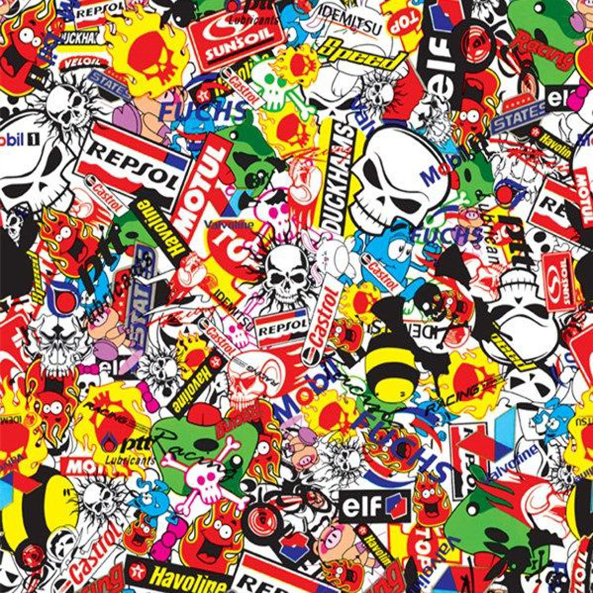 Racing Sticker Bomb | Hydrographic Film | OHW Paint Co.™